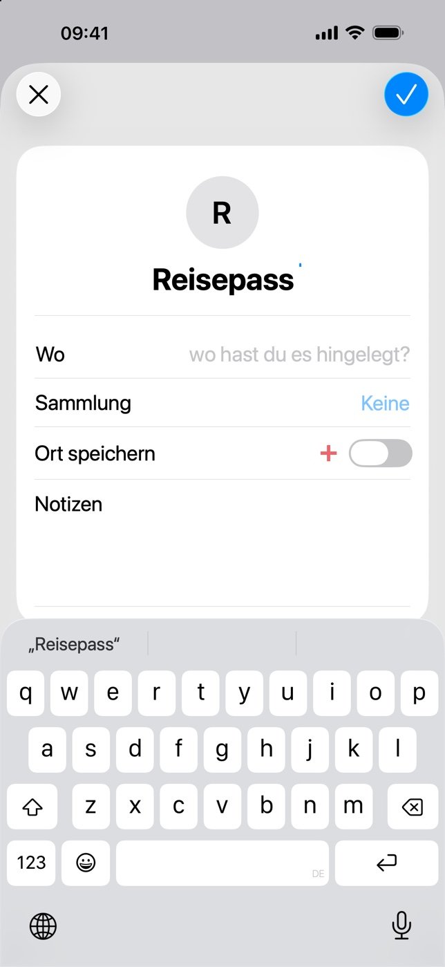 Auf + tippen, Was eintippen.