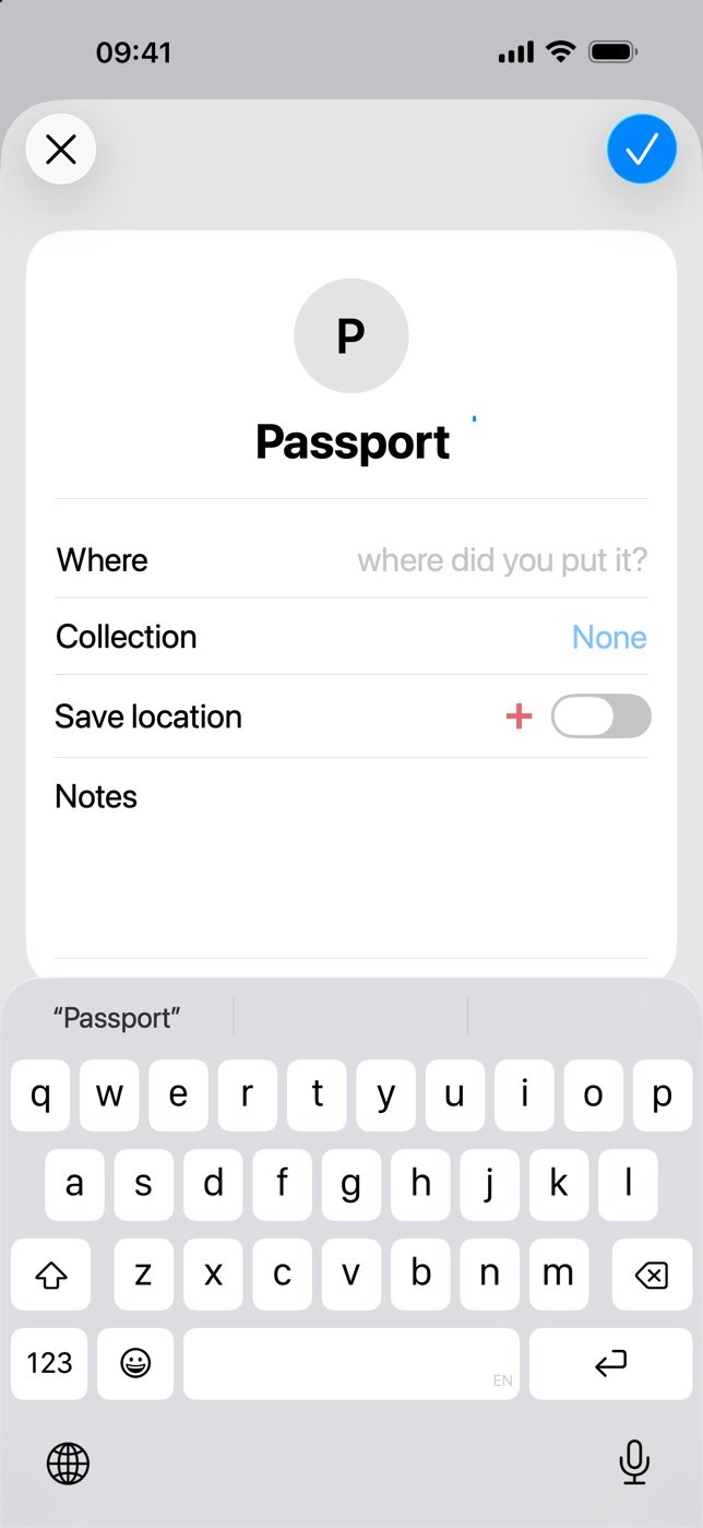 Tap + and type what.